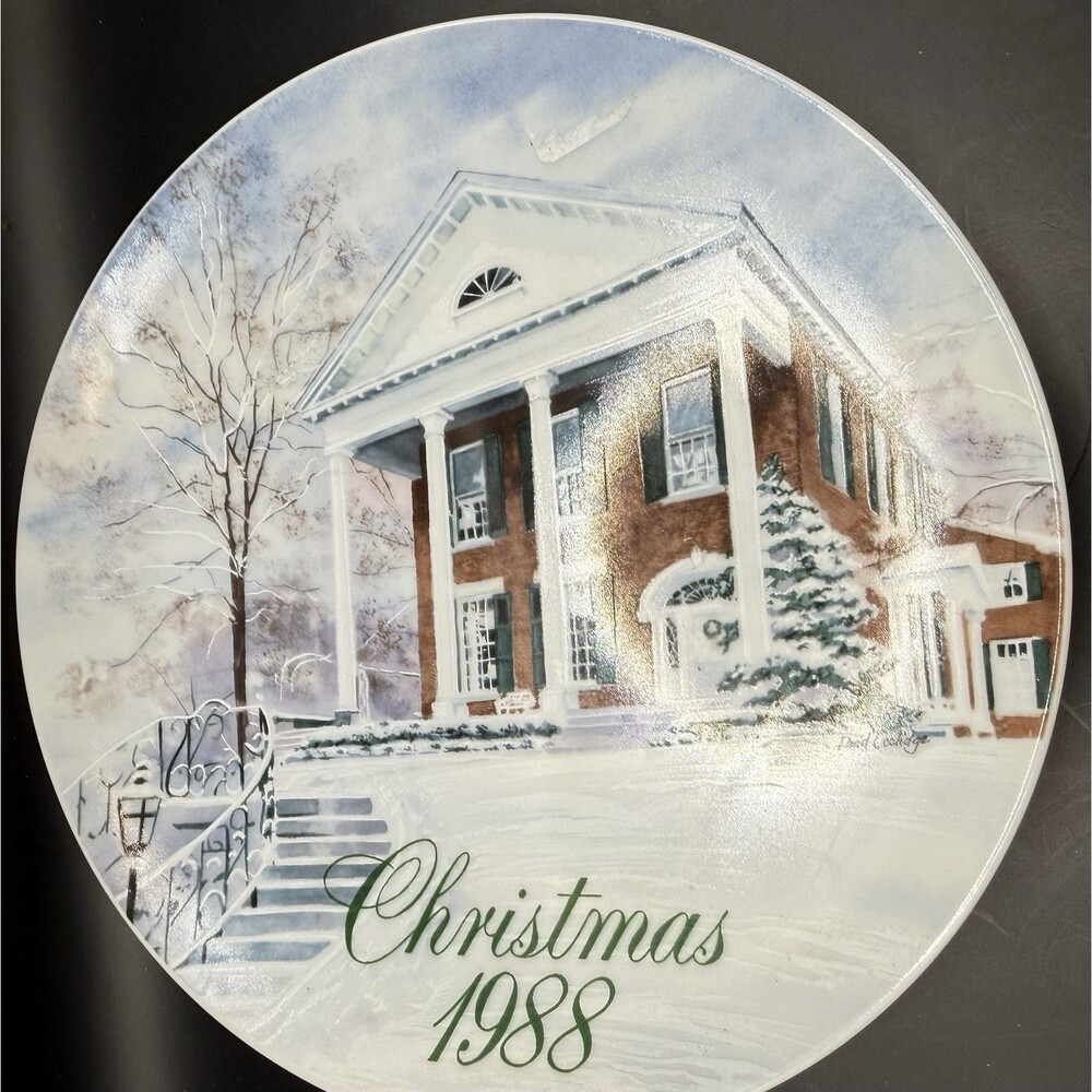 Vintage Smucker’s Collector Series Christmas Plates 1988, 1989, 1990